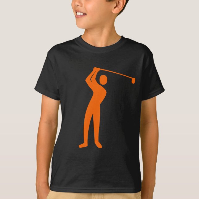 Golfing - Orange T-Shirt (Front)