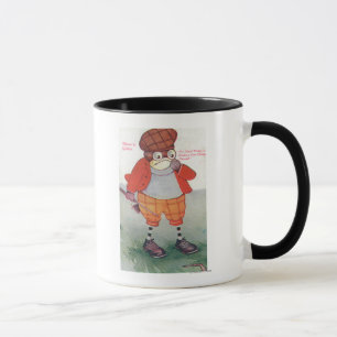 Golfing Owl Noting Silence is Golden Mug