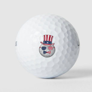 Golfing Patriotic Golf Lover 4th of July Men Women Balls