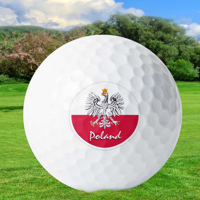Golfing Poland & Polish Flag / Golf Ball (Creator Uploaded)