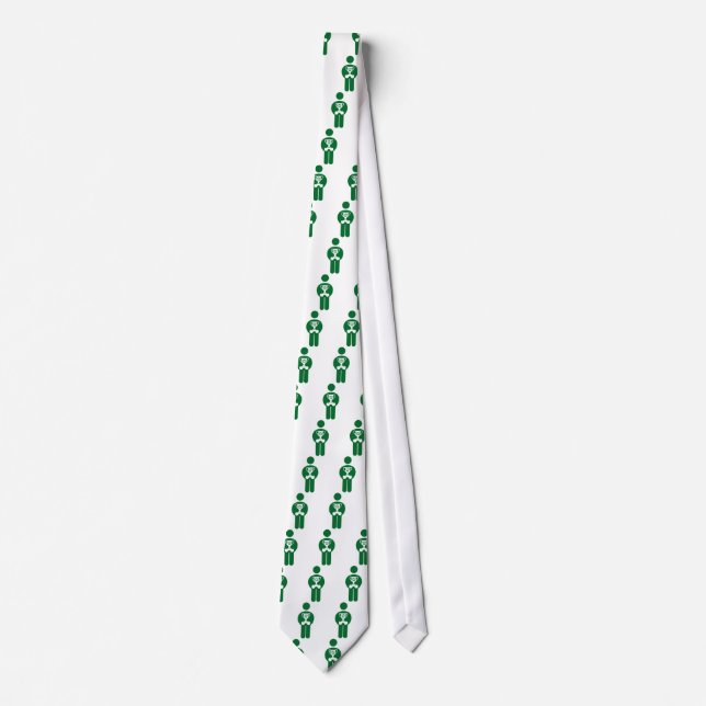Golfing Prize Winner Golf Green White Tie (Front)