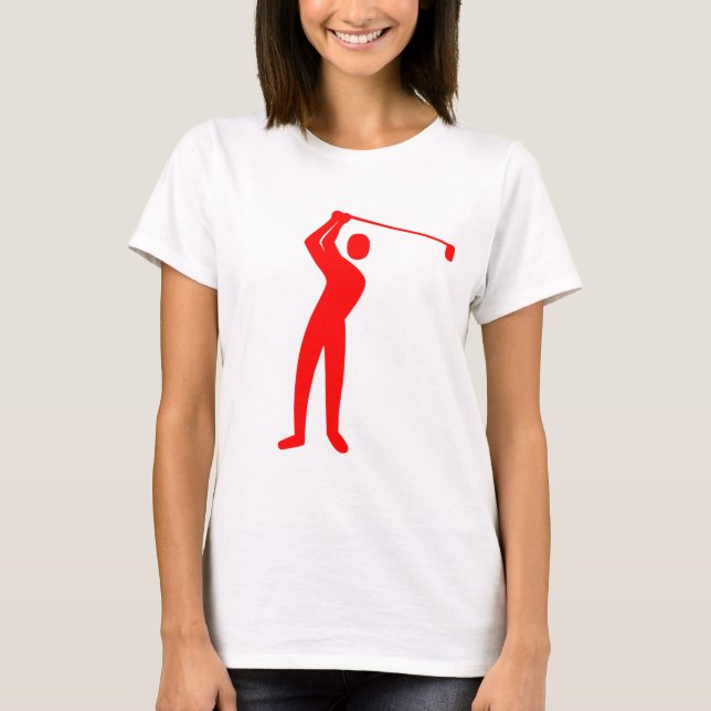 Golfing - Red T-Shirt (Front)