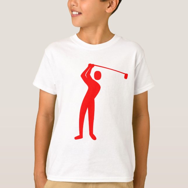 Golfing - Red T-Shirt (Front)