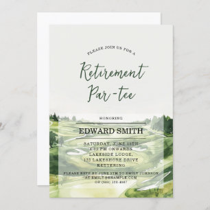 Golfing Retirement Party Invitation