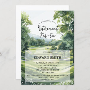 Golfing Retirement Party Invitation