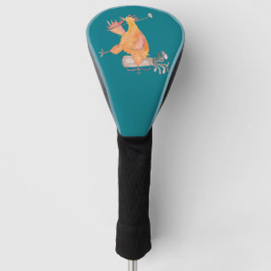Golfing Rooster Driver Cover