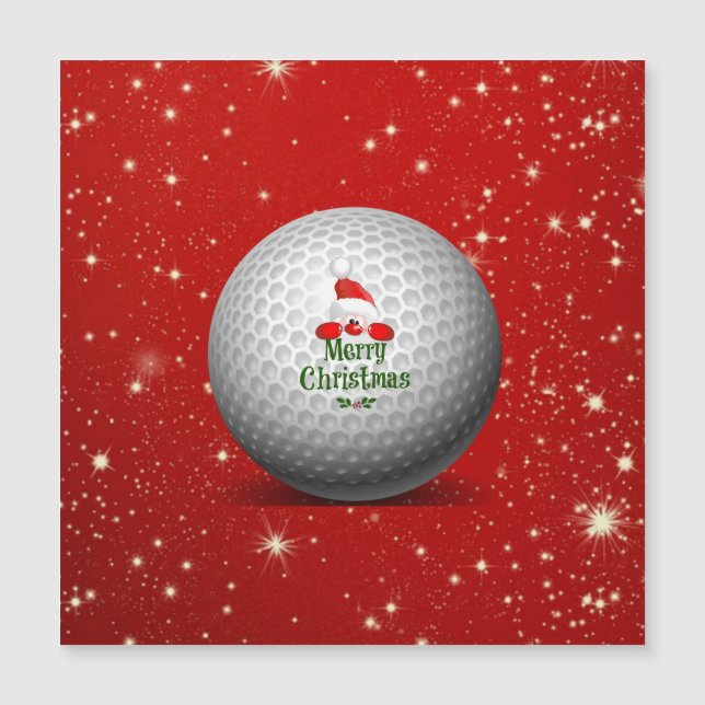 Golfing Santa, colourful Christmas design (Front)