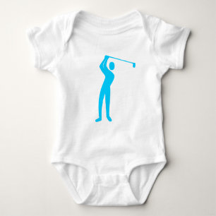 Golfing - Sky Blue Baby Bodysuit