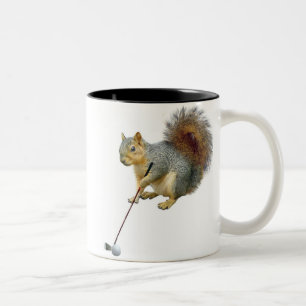 Golfing Squirrel Mug
