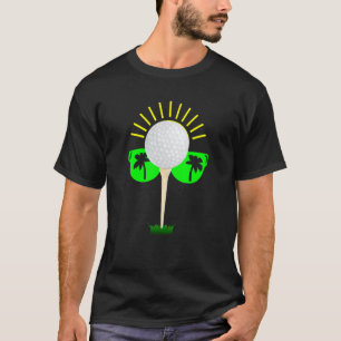 Golfing Summertime Glasses Christmas Holiday Golf T-Shirt
