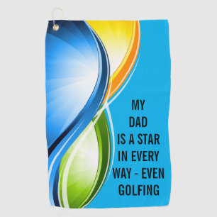 Golfing with the Best Dad Towel
