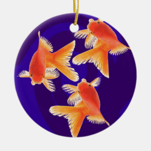 golfish ceramic ornament