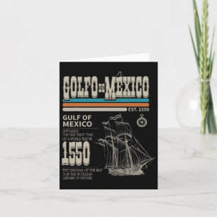 Golfo De México Est 1550 Origin Gulf Of Mexico Card