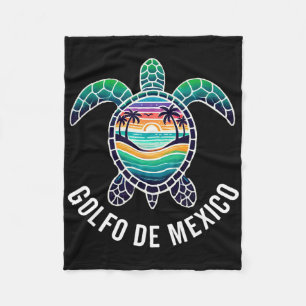 Golfo De Mexico Viva Mexico Gulf Of Mexico Souveni Fleece Blanket