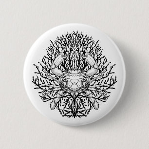 Goliath beetle 6 cm round badge