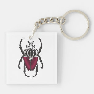 Goliath beetle key ring