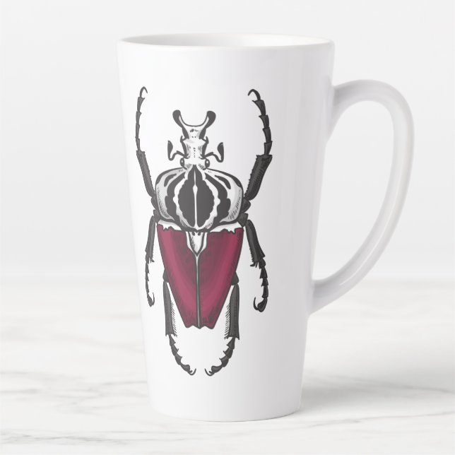 Goliath beetle latte mug (Right)