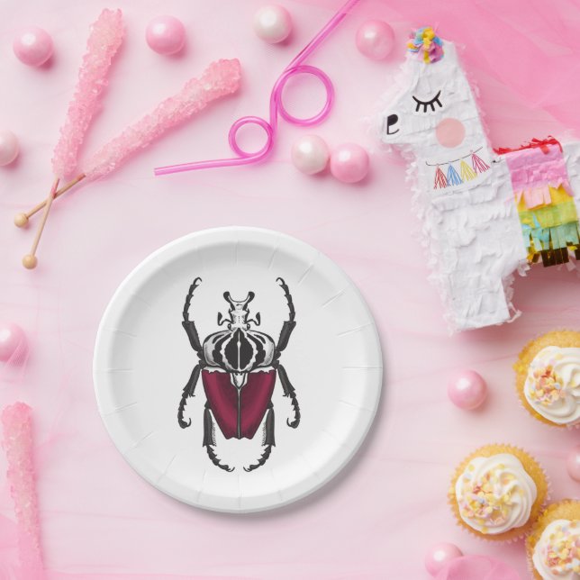 Goliath beetle paper plate (Party)