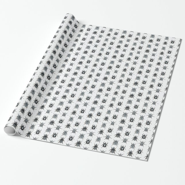Goliath Beetles Wrapping Paper (Unrolled)