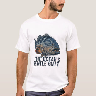 Goliath Grouper fishing print design for tshirt 