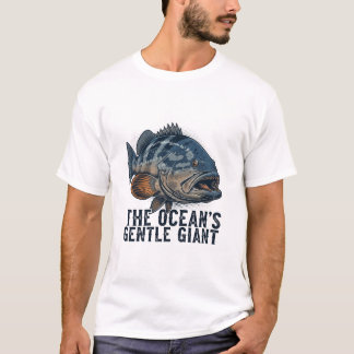 Goliath Grouper fishing print design for tshirt 