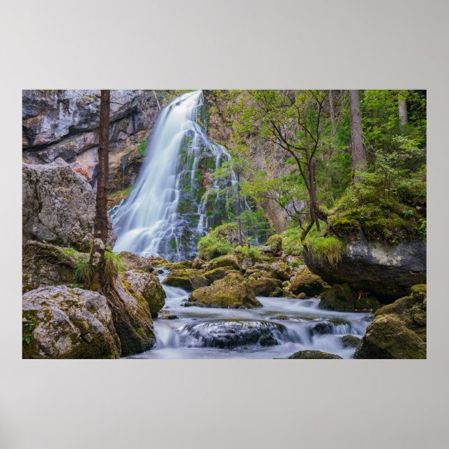 Golling Waterfall, Gollinger Wasserfall, Austria Poster (Front)
