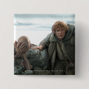 GOLLUM™ and Samwise 15 Cm Square Badge