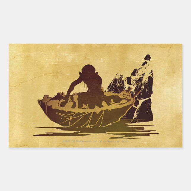 GOLLUM™ in a Raft Rectangular Sticker (Front)