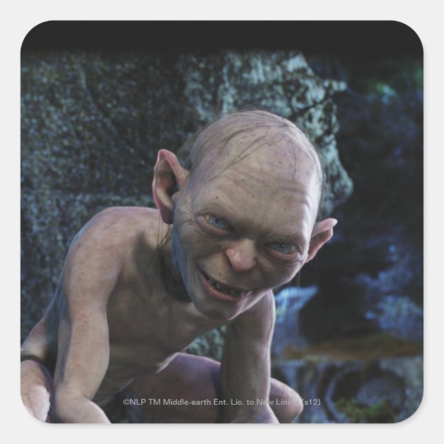 GOLLUM™ with Smile Square Sticker (Front)
