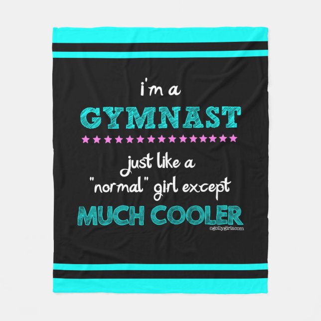 Golly Girls - I'm a Gymnast Fleece Blanket (Front)