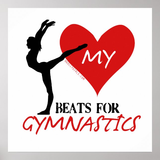 Golly Girls - My Heart Beats for Gymnastics Poster (Front)