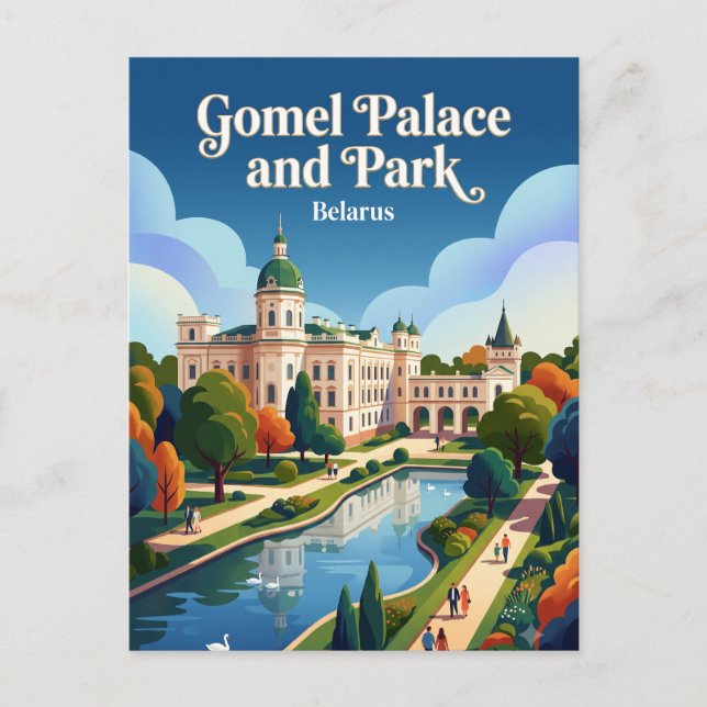 Gomel Palace and Park Belarus Postcard (Front)