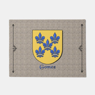Gomez Historical Shield on Cobblestone Doormat
