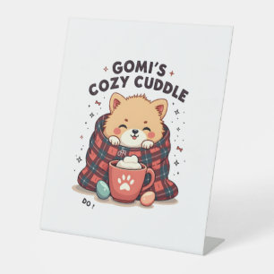Gomis Cosy Cuddle Vintage Dog Blanket Design Do No Pedestal Sign