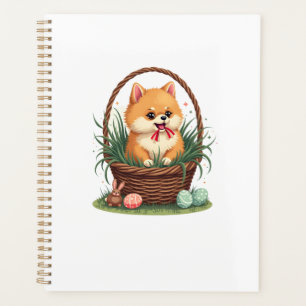Gomi's Easter Mess Vintage Cute Easter Dog Vector Planner