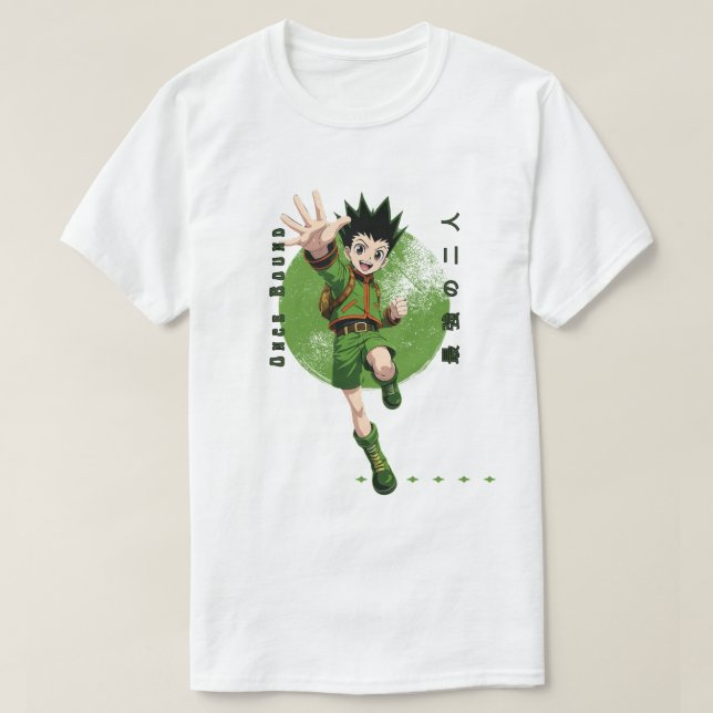 Gon Freecss Hunter x Hunter Anime T-Shirt (Design Front)