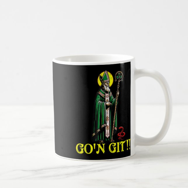 G'on Git Funny St Patricks Day Shamrock St Patty P Coffee Mug (Right)