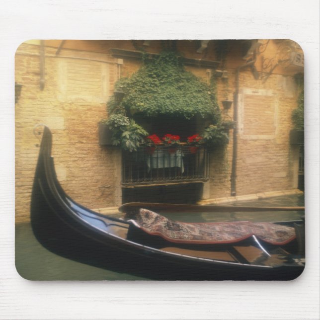 Gondola and Restaurant, Venice, Veneto, Italy Mouse Pad (Front)