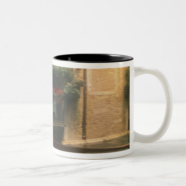 Gondola and Restaurant, Venice, Veneto, Italy Two-Tone Coffee Mug (Right)
