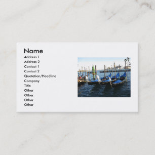 Gondola Business Card