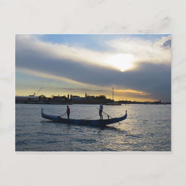 Gondola in Venice, Italy Postcard (Front)