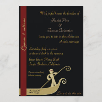 Gondola - Love is in the air Invitation