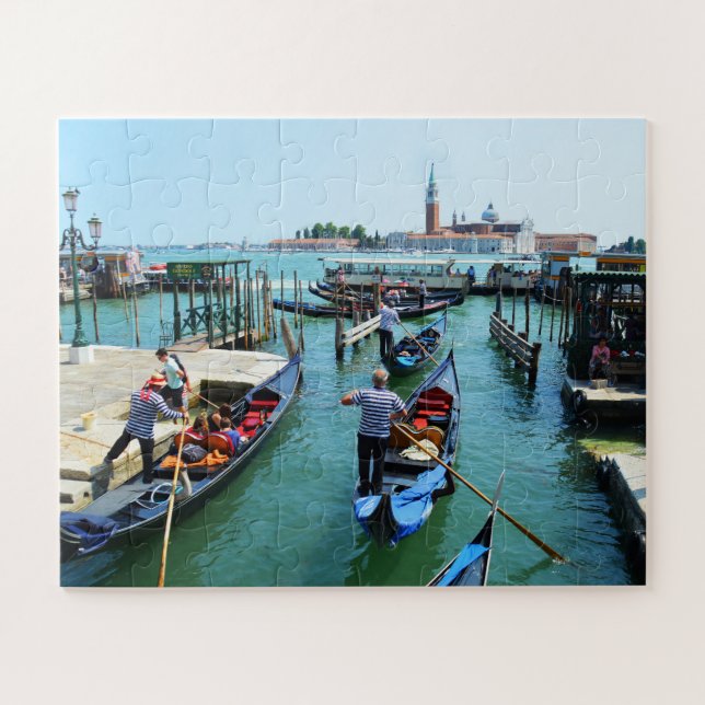 Gondola rides in Venice Jigsaw Puzzle (Horizontal)
