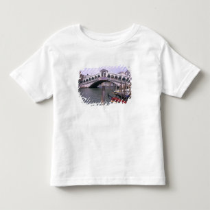 Gondolas and tourists near the Rialto Bridge Toddler T-Shirt