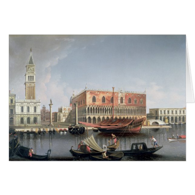 Gondolas before St. Marks Square, Venice (Front Horizontal)