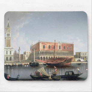 Gondolas before St. Marks Square, Venice Mouse Pad