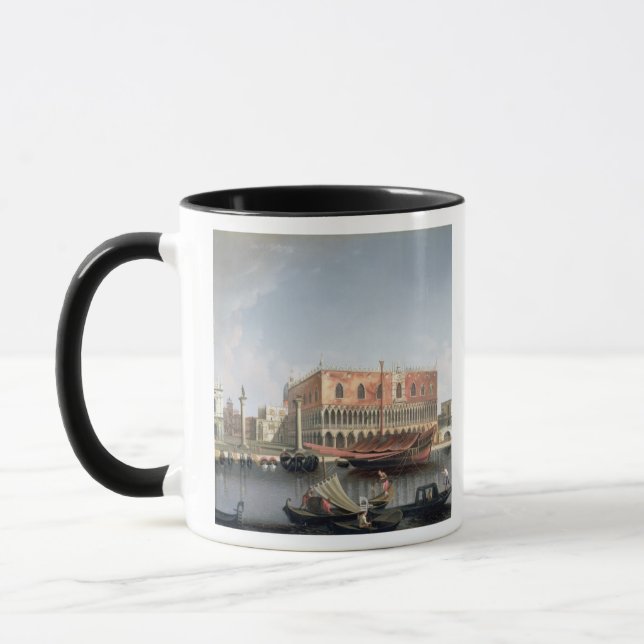 Gondolas before St. Marks Square, Venice Mug (Left)