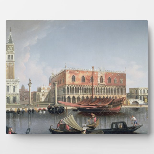 Gondolas before St. Marks Square, Venice Plaque (Front)