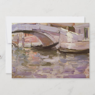 Gondolas by John Singer Sargent, Impressionism Art