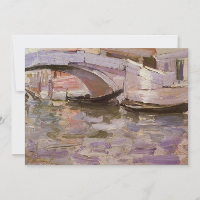 Gondolas by John Singer Sargent, Impressionism Art (Front)